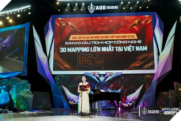 Chung kết ĐTDV Mùa Xuân 2026 xác lập kỷ lục sân khấu 3D Mapping lớn nhất Việt Nam cho Esports