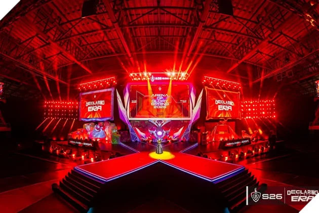 Chung kết ĐTDV Mùa Xuân 2026 xác lập kỷ lục sân khấu 3D Mapping lớn nhất Việt Nam cho Esports