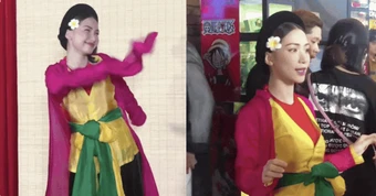 Clip Hòa Minzy che bụng bầu lần thứ hai gây chú ý
