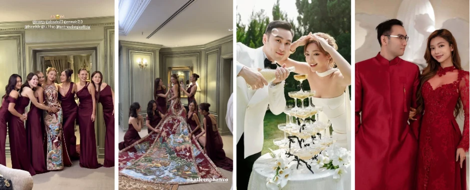Con gái của Hoa hậu Điện ảnh, “nữ hoàng ảnh lịch và chưởng môn phái Vịnh Xuân lấy chồng Malaysia