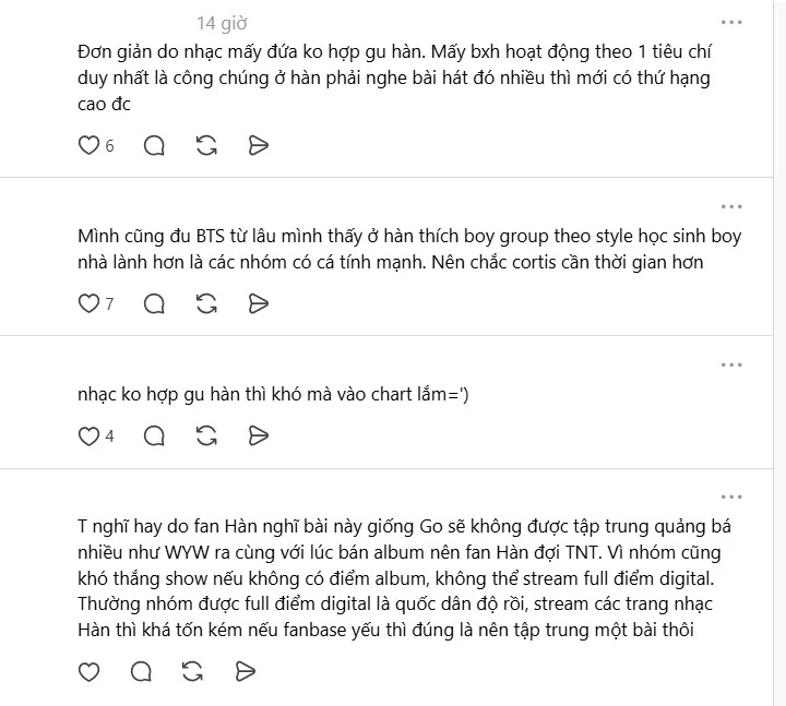 CORTIS tàng hình trên các bảng xếp hạng, ở Việt Nam hot điên đảo nhưng nhạc dở không ai nghe CORTIS tàng hình trên các bảng xếp hạng, ở Việt Nam hot điên đảo nhưng nhạc dở không ai nghe