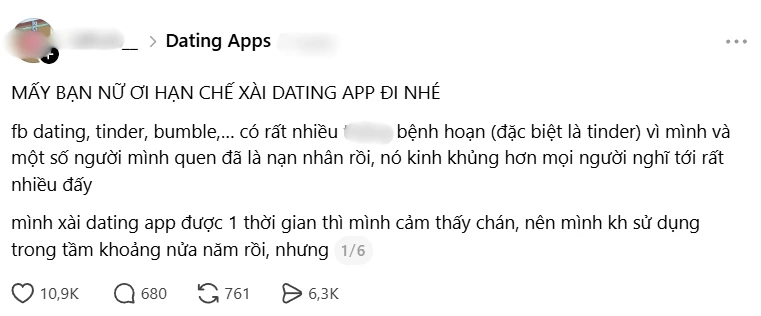Cư dân mạng cảnh báo nguy cơ rùng rợn từ ứng dụng hẹn hò: Hình ảnh nhạy cảm của bản thân bị biến thành trò đùa trên các diễn đàn ngầm