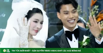 Đám cưới cầu thủ Văn Thanh, cô dâu công khai có con gái riêng