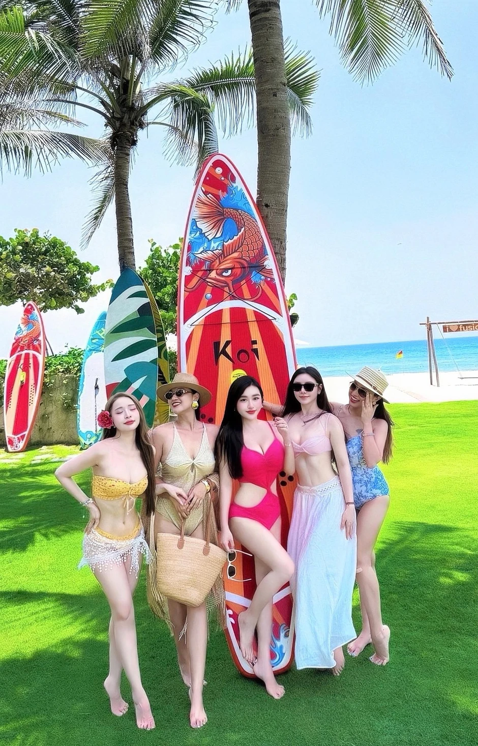 Dàn mỹ nhân phim giờ vàng VTV diện bikini "đọ sắc", body ai cũng nóng bỏng căng tràn