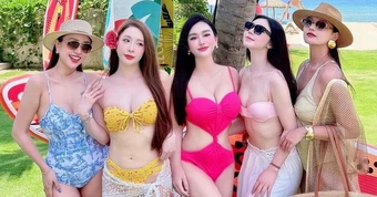 Dàn mỹ nhân phim giờ vàng VTV diện bikini "đọ sắc", body ai cũng nóng bỏng căng tràn