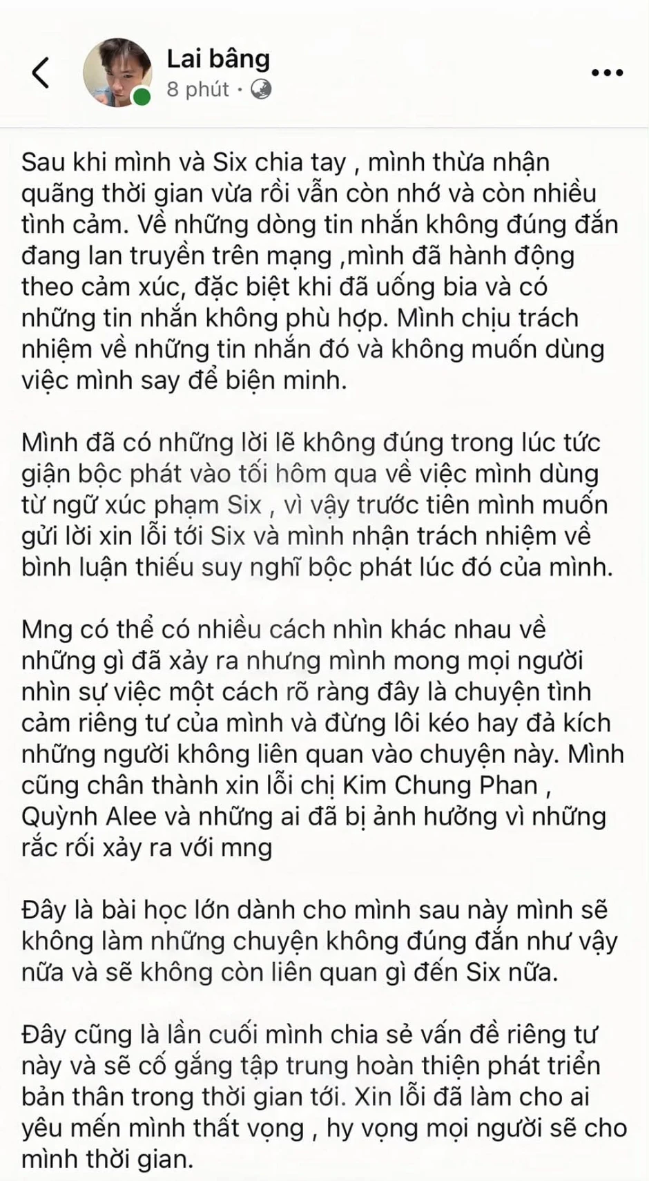 Dân mạng "OVTK", Quỳnh Alee vội vàng đính chính để tránh vạ lây