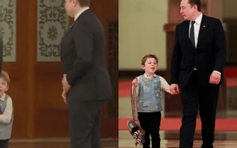 Đang viral: Em bé 6 tuổi X Æ A-Xii Musk cực đáng yêu khi được bố dắt theo công tác tại hội nghị thượng đỉnh Bắc Kinh