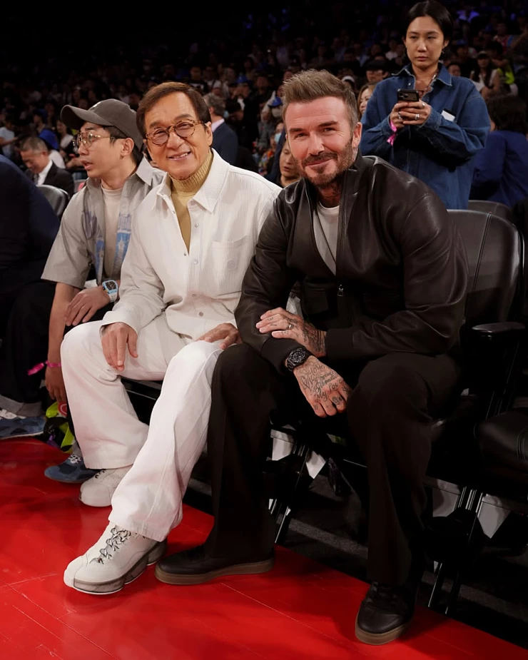 David Beckham tái ngộ Thành Long David Beckham tái ngộ Thành Long