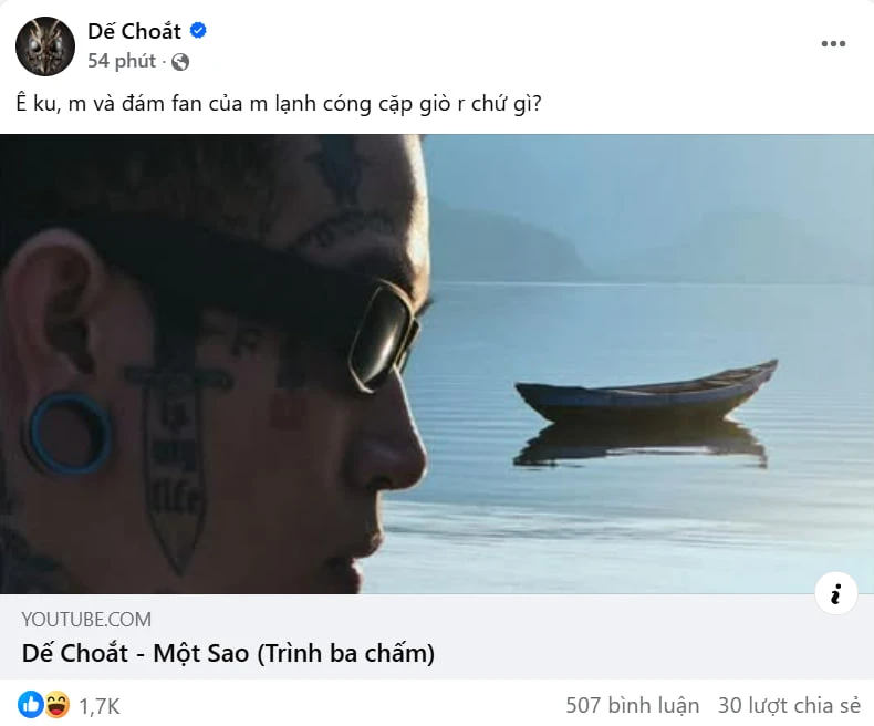 Dế Choắt quyết vắt khô HIEUTHUHAI, “lè nhà lè nhè” mãi không mệt sao?