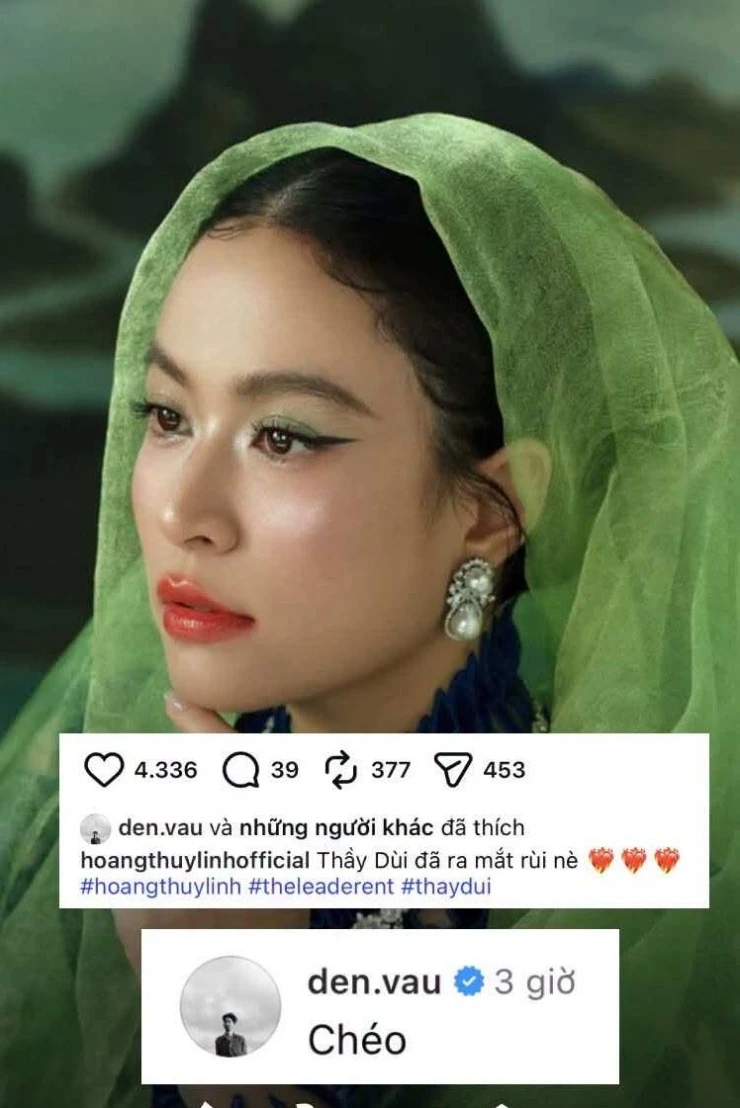 Đen Vâu có động thái liên quan đến Hoàng Thùy Linh khiến fan thích thú