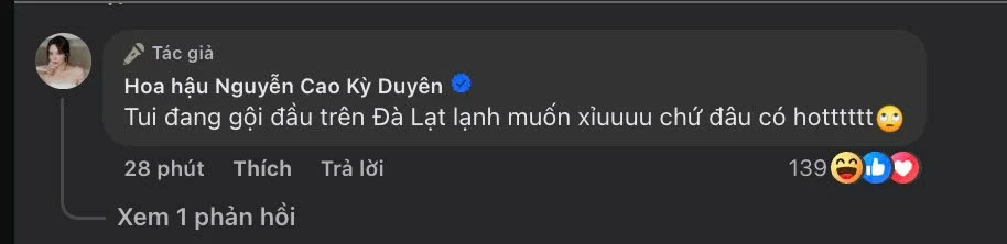 Động thái nóng của Hoa hậu Kỳ Duyên