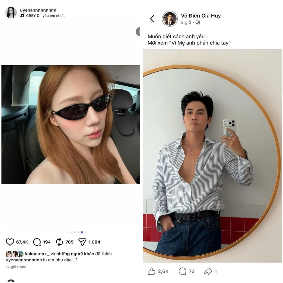 Drama tình ái mới: Võ Điền Gia Huy "xào couple cháy chảo" với Lê Tam Triều Dâng nhưng liếc mắt mập mờ với Uyển Ân Drama tình ái mới: Võ Điền Gia Huy "xào couple cháy chảo" với Lê Tam Triều Dâng nhưng liếc mắt mập mờ với Uyển Ân