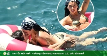 Dua Lipa quấn quýt chồng trong tuần trăng mật