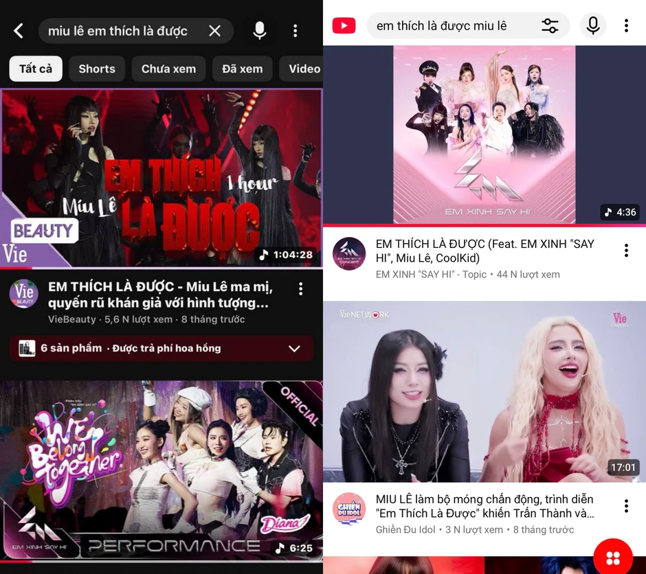 Em Xinh Say Hi ẩn video biểu diễn của Miu Lê giữa ồn ào sử dụng ma tuý