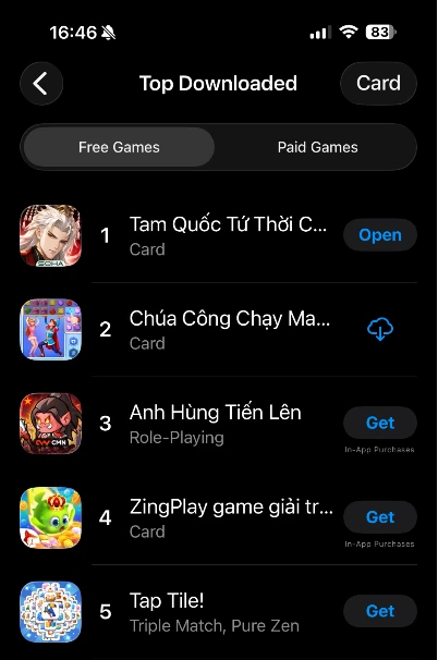 Game mới ra đứng Top1 BXH game Việt, 2 ngày gần 20.000 VIP user Game mới ra đứng Top1 BXH game Việt, 2 ngày gần 20.000 VIP user