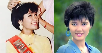 Hoa hậu tóc tém đầu tiên của showbiz Việt, bỏ hào quang sang Mỹ giờ ra sao?