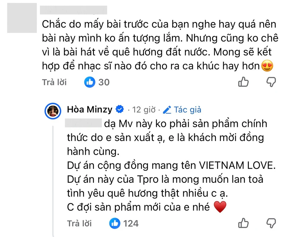 Hoà Minzy lần nữa vướng tranh cãi Hoà Minzy lần nữa vướng tranh cãi