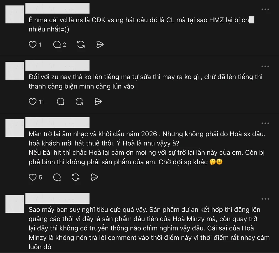 Hoà Minzy lần nữa vướng tranh cãi Hoà Minzy lần nữa vướng tranh cãi