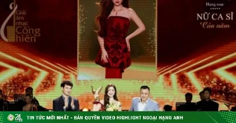 Hòa Minzy và màn ứng xử vừa lòng người hỏi, đẹp lòng người thương tại giải Cống hiến