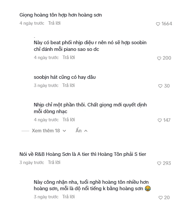 Hoàng Tôn được khen hát hay hơn cả SOOBIN Hoàng Tôn được khen hát hay hơn cả SOOBIN