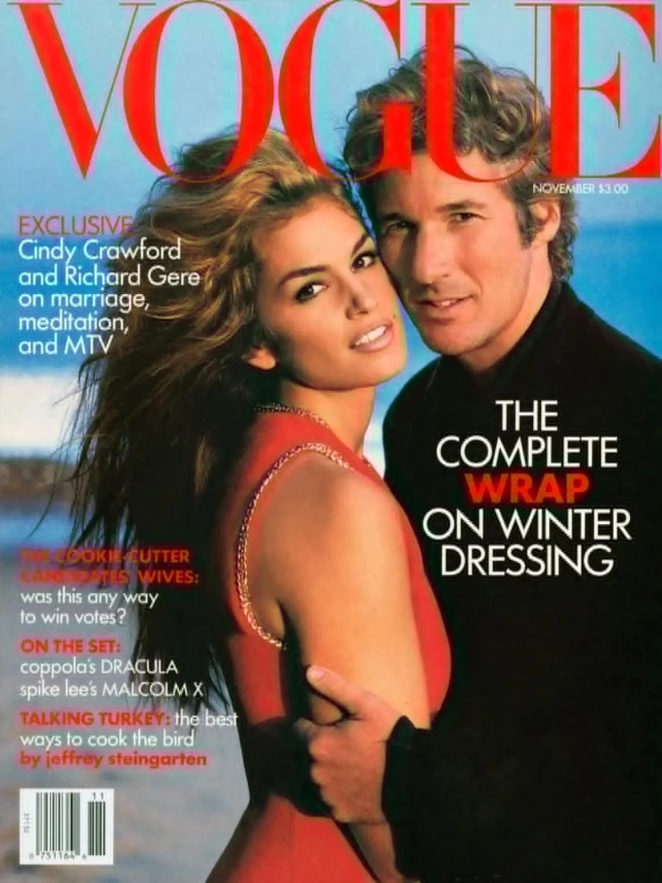 Hôn nhân chóng vánh của Cindy Crawford và Richard Gere Hôn nhân chóng vánh của Cindy Crawford và Richard Gere