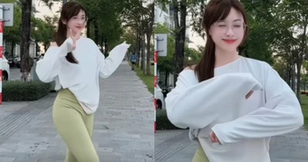 Hot girl chạy bộ khởi động nhẹ nhàng cũng dư sức thu hút triệu ánh nhìn