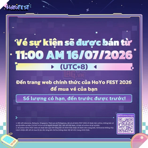 HoYo FEST 2026 chính thức trở lại Việt Nam, mở đăng ký tham gia từ cuối tháng 7
