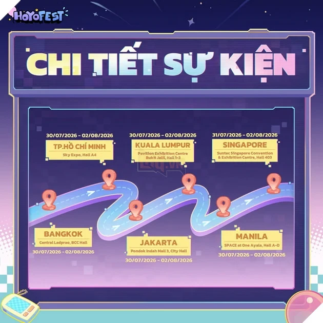 HoYo FEST 2026 chính thức trở lại Việt Nam, mở đăng ký tham gia từ cuối tháng 7
