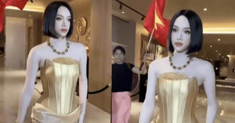 Hương Giang ở Miss Grand ngày 2: Lên ngay bộ tóc giả bén ngót, nhưng soi clip 31 giây lại gây tranh luận