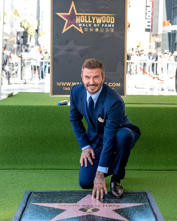 Lễ gắn sao trên Đại lộ Danh vọng của David Beckham