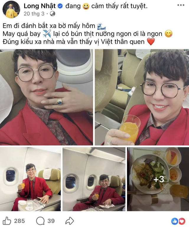 Long Nhật đăng bài Em đi đánh bắt xa bờ mấy hôm đang nhận bão bình luận
