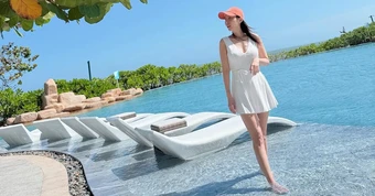 Mỹ nhân Gia Đình Là Số 1 thả dáng tại Việt Nam trước thềm đám cưới với “hồng hài nhi”