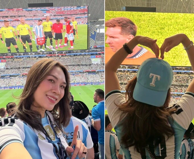 Mỹ Tâm xúc động chứng kiến Messi phá kỷ lục tại World Cup Mỹ Tâm xúc động chứng kiến Messi phá kỷ lục tại World Cup