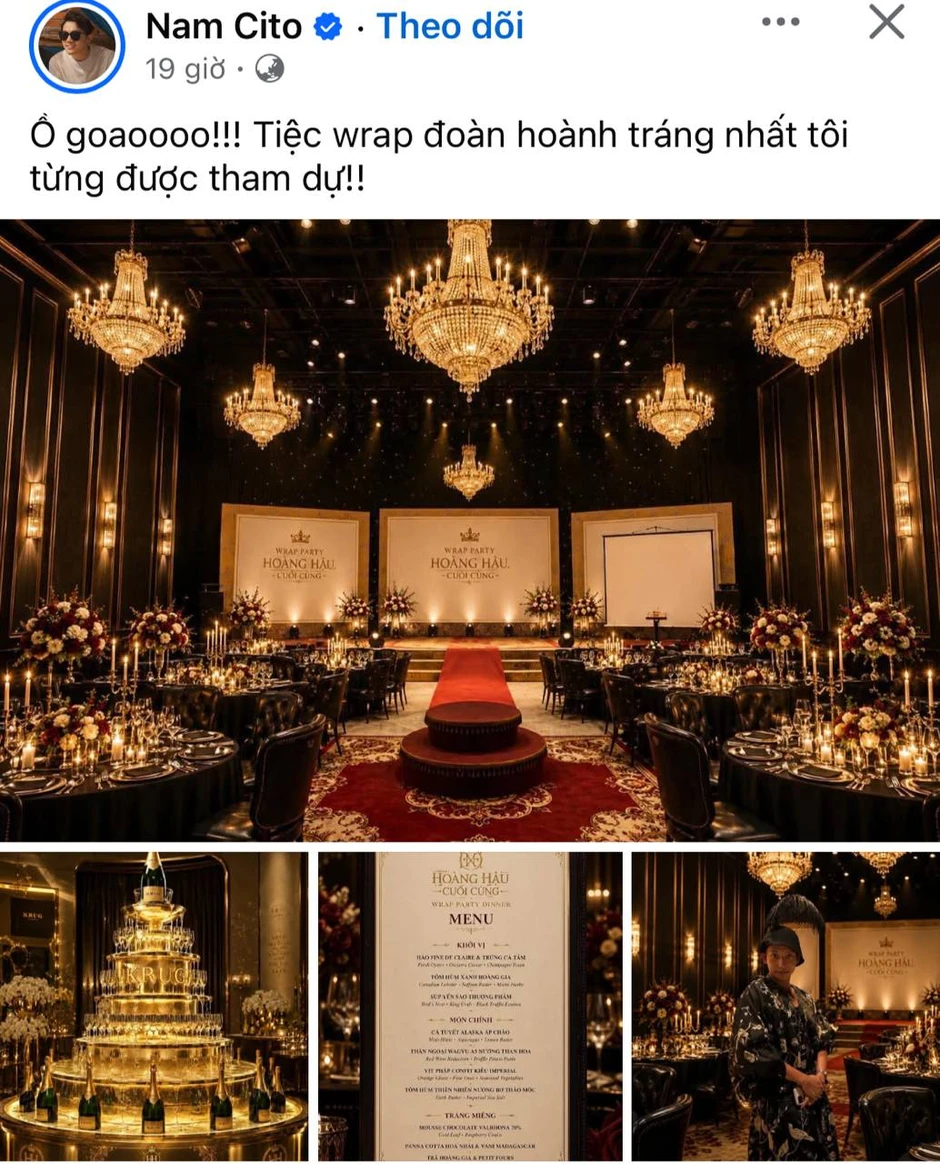 Ma Ran Đô thoải mái lộ diện, Tăng Thanh Hà quyết che ô đen kín bưng tại tiệc đóng máy Hoàng Hậu Cuối Cùng