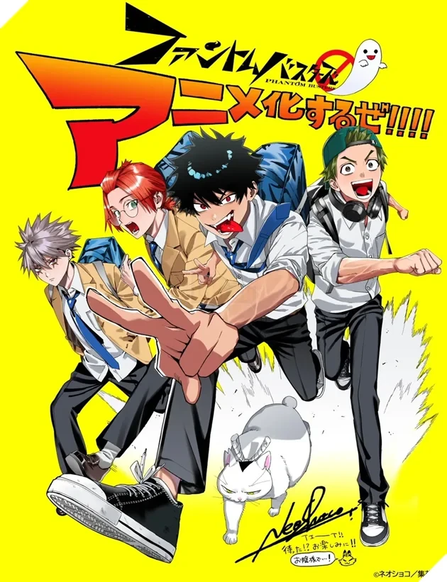 Manga trừ tà học đường "Phantom Busters" chính thức được chuyển thể thành anime: Lên sóng vào năm 2027, hứa hẹn bùng nổ cùng biệt đội săn ma "hướng nội"