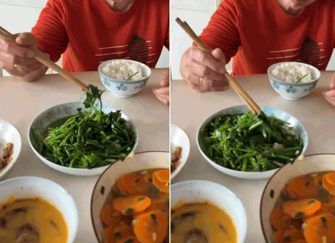 Mẹ chồng ăn cơm cùng con dâu hút triệu view, dân tình chỉ nhìn thôi cũng sôi sục