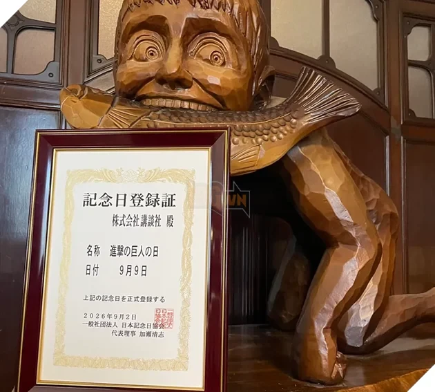 Ngày 9 tháng 9 chính thức được công nhận là "Ngày Attack on Titan" từ năm 2026: Dấu mốc lịch sử vinh danh thiên anh hùng ca "Đại Chiến Titan"