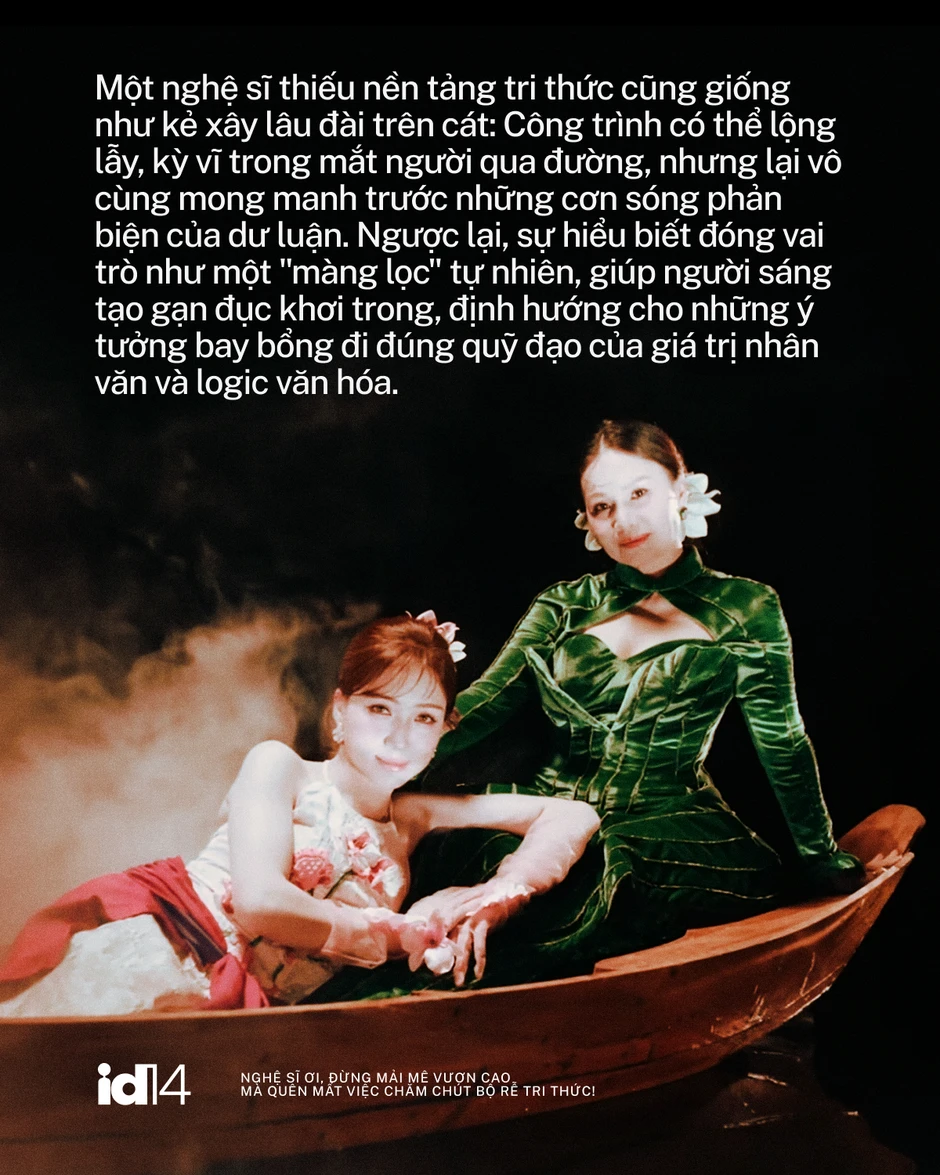 Nghệ sĩ ơi, đừng mải mê vươn cao mà quên mất việc chăm chút bộ rễ tri thức! Nghệ sĩ ơi, đừng mải mê vươn cao mà quên mất việc chăm chút bộ rễ tri thức!