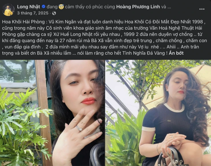 Người vợ 27 năm của Long Nhật lại gây chú ý Người vợ 27 năm của Long Nhật lại gây chú ý