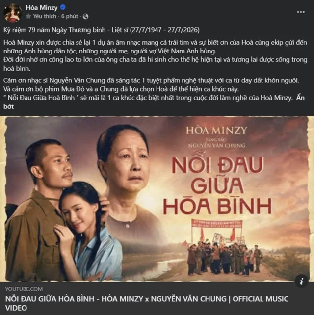 Nguyễn Văn Chung có động thái liên quan đến Hòa Minzy gây chú ý Nguyễn Văn Chung có động thái liên quan đến Hòa Minzy gây chú ý