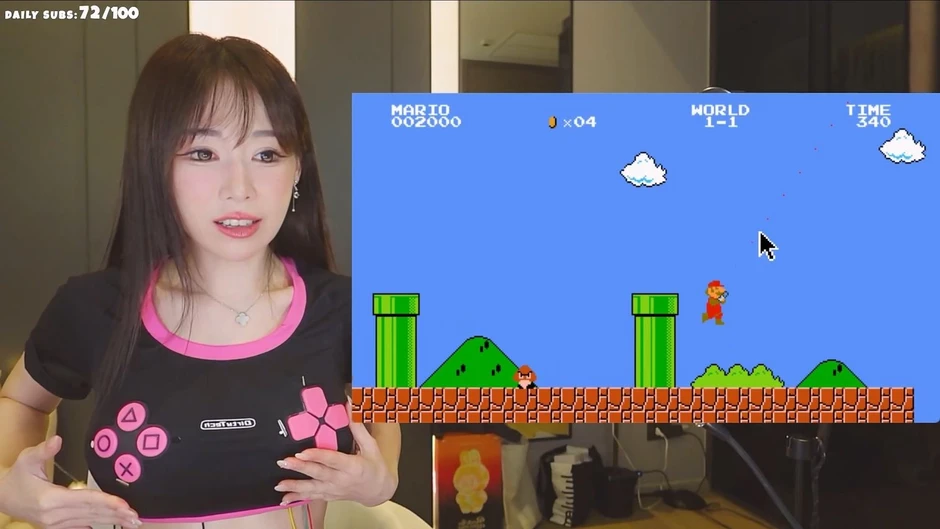 Nữ streamer phát sóng chơi Super Mario Bros bằng tay cầm có "1-0-2", người xem tranh cãi màn khoe thân biến tướng Nữ streamer phát sóng chơi Super Mario Bros bằng tay cầm có "1-0-2", người xem tranh cãi màn khoe thân biến tướng