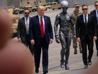 Sau hồ sơ UFO của Bộ Chiến tranh Mỹ, ông Trump bất ngờ đăng ảnh “người ngoài hành tinh”: Thực hư ra sao?