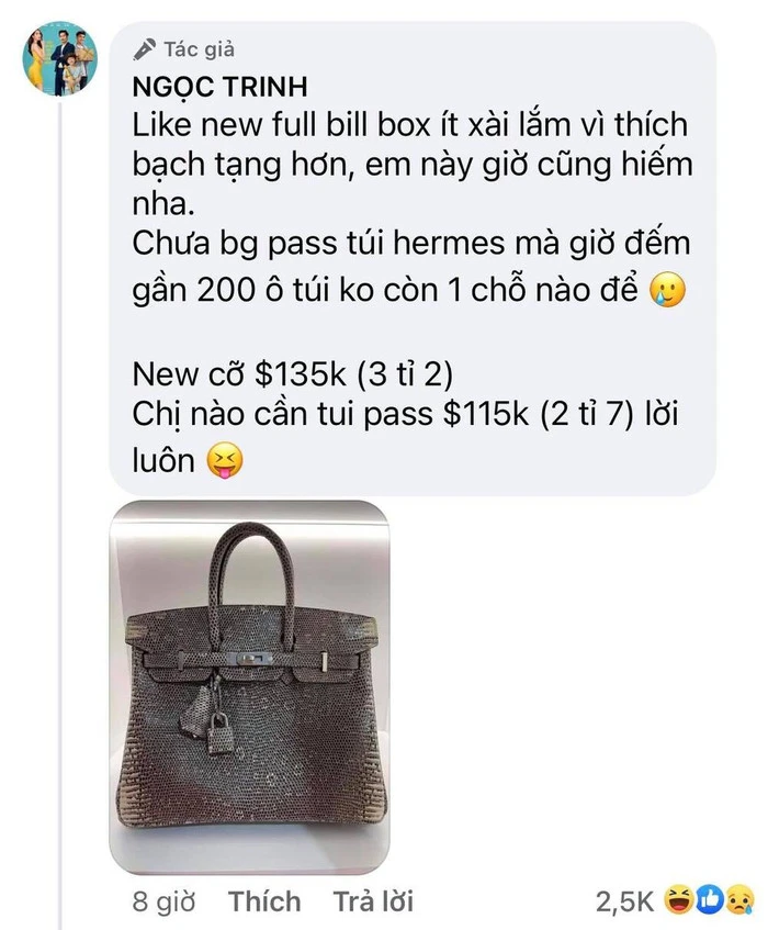 Showbiz từng chứng kiến "đại tiệc pass đồ" xa xỉ của Ngọc Trinh: Từ kim cương đến túi hiệu, tổng giá trị gần 30 tỷ!