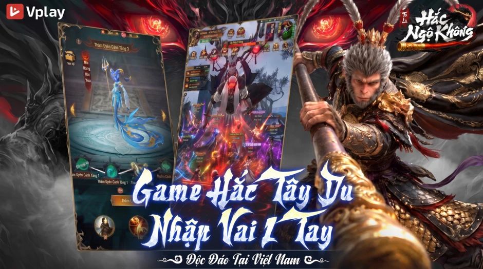 Siêu phẩm MMO Tây Du hắc ám “Ta Là Hắc Ngộ Không - Vplay” chính thức ra mắt 14/10/2026 Siêu phẩm MMO Tây Du hắc ám “Ta Là Hắc Ngộ Không - Vplay” chính thức ra mắt 14/10/2026