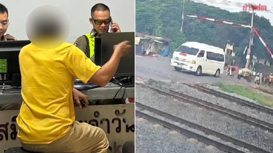 Thót tim nhìn xe đưa đón học sinh vượt rào chắn tàu hỏa: Nhân viên gào thét bất lực Thót tim nhìn xe đưa đón học sinh vượt rào chắn tàu hỏa: Nhân viên gào thét bất lực