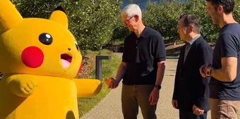 Tim Cook cùng John Ternus gặp gỡ đội ngũ Pokémon tại Apple Park, Pikachu bất ngờ xuất hiện