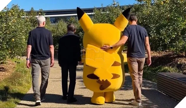 Tim Cook cùng John Ternus gặp gỡ đội ngũ Pokémon tại Apple Park, Pikachu bất ngờ xuất hiện