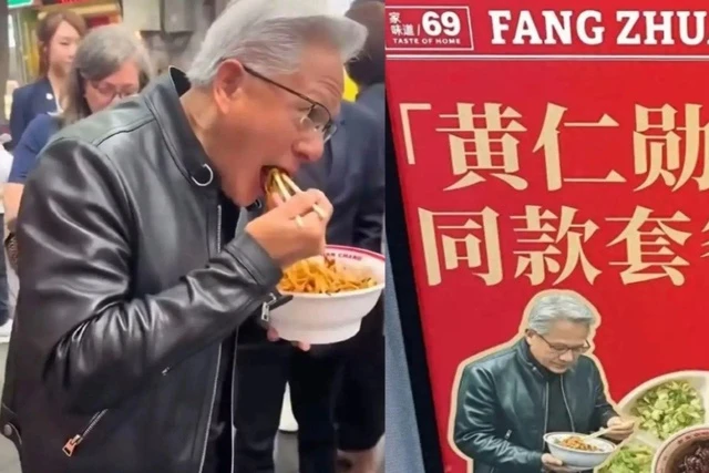 Tổng tài Nvidia Jensen Huang khiến món trà đào Mixue "cháy hàng"