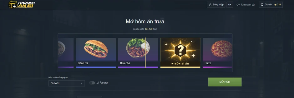Trải nghiệm "gacha" bữa trưa: Trang web mở hòm CS:GO chọn món ăn khiến dân tình phát "sốt"