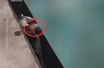Video khoảnh khắc cha che chắn cho con dưới gầm đoàn tàu đang chạy